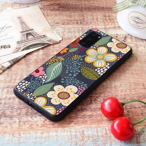 For Samsung Galaxy Secret Garden Soft TPU border Samsung Galaxy Case