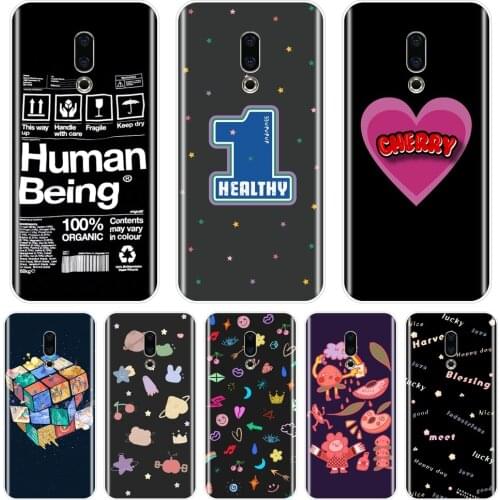 Black Heart Star Case For Meizu 16th 16x 15 Lite 16 Plus Silicone Soft Back Cover For Meizu U10 U20 Pro 6 7 Plus Phone Case