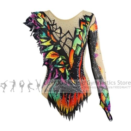 Custom Ice Skating Dress Girls Dance Costumes Skate Leotards Competition Women Elegent Dance Adult Dresses New Design Costumes