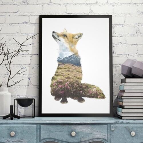 Canvas Painting Landscape painting animals Canvas Poster Print for living room bedroom home decoration no frame