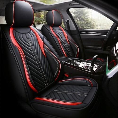 5-Seat Leather Car Seat Covers Cushion Protector Accessories for Subaru Legacy Outback Forester Impreza WRX STI XV Crosstrek