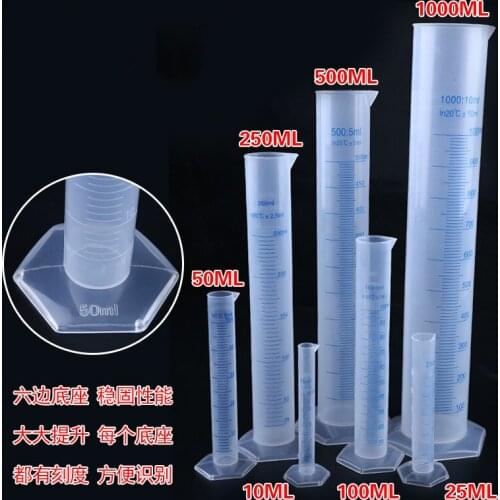 Kitchen Tool 10ml-250ml Cylinder Polypropylene Material High Temperature Resistant Corrosion Resistant Measuring Cup