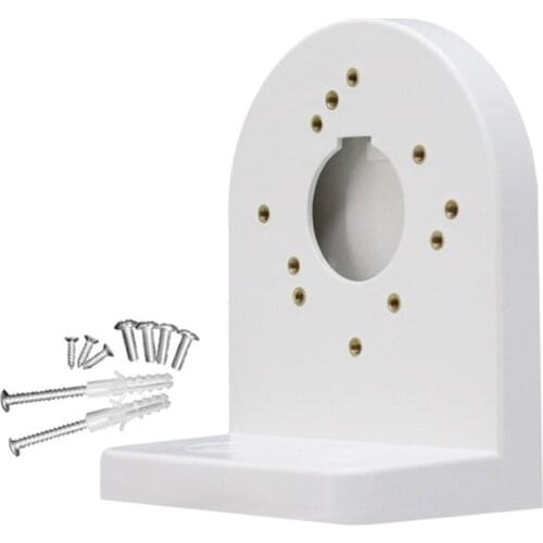 CCTV Dome Camera Stand Right Angle With Screws ABS Universal Fit Indoor Outdoor Durable Rustproof L Type Wall Mounted Bracket