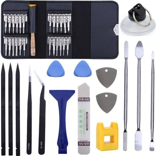 41 in 1 Repair Tools Kit Phone LCD Screen Opening Tools Metal Pry Spudger Set for Mobile Phone Tablet Laptop PC
