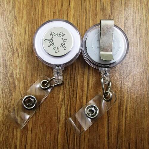 Paintball Splatter ID Badge Reel gift for him/her friend family retractable recoil id badge holder work fun