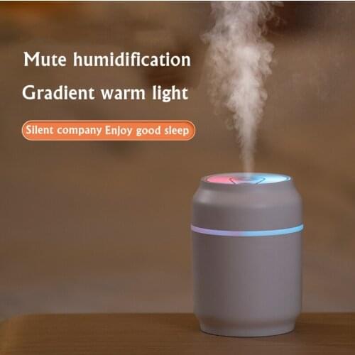 Mini Portable Air Humidifier USB Water Mist Maker Fogger with Colorful LED Lamp for Home Electric Ultrasonic Cool Aroma Diffuser