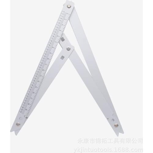 Professional multifunctional aluminum alloy triangle ruler Folding ruler percision measuring tools