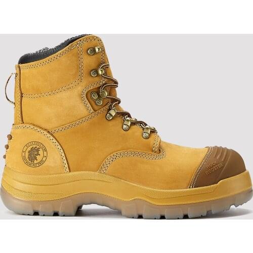 ROCKROOSTER AK232Z Men Work Safety Shoes WinterShoes Steel Toe Boots Casual Genuine Leather Ankle Boots