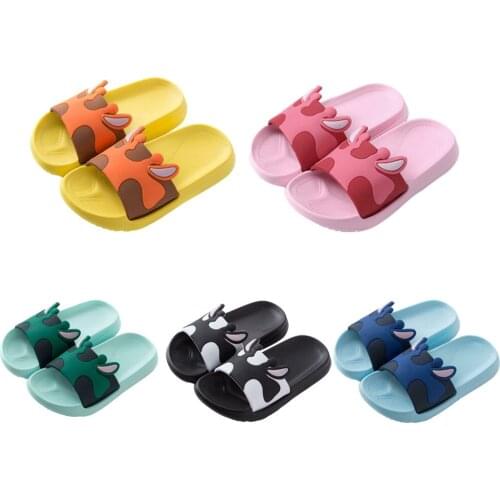 Children Indoor Shoes Home Casual Garden Non-Slip Slippers Kids Boys Girl Bedroom Summer Bath Sliders Beach Pool Cartoon Sandals