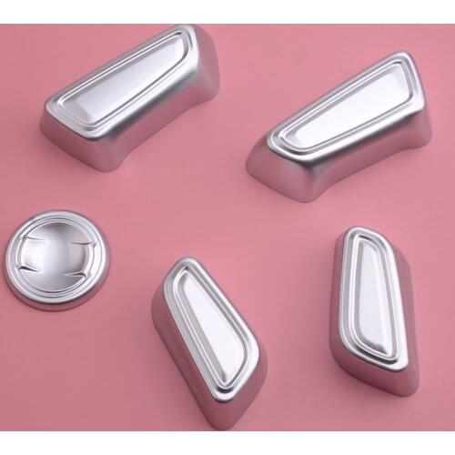 Silver Front Seat Adjust Switch Button Cover Cap Fit For Toyota Camry 2018 2019 2020