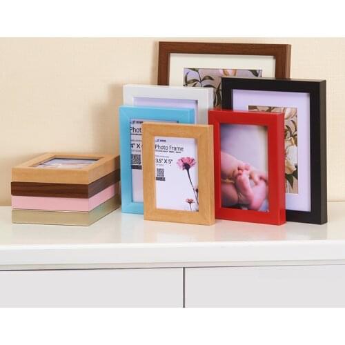 Modern non-solid wood photo frame family desktop wall wedding dress child growth photo 5 inch 6 7 inch 8 inch 16 inch photo wall