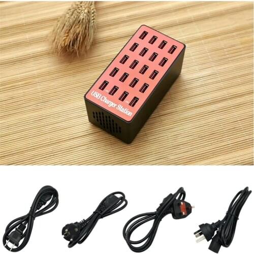 USB Smart Charger USB Output 5V High Power Fast Charging Station 20 Ports USB Hub Universal For Tablet Laptop Smartphone Camera