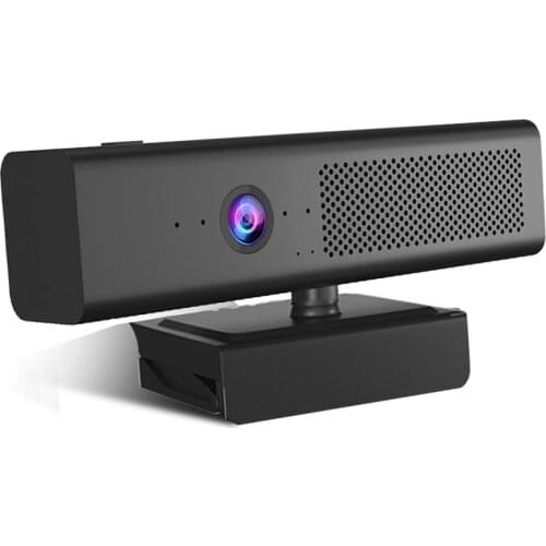 TISHRIC Web Cam Full HD 1080P Webcam with External Speaker PC Camera Web Camera with Microphone USB Webcam For Videoconferencing