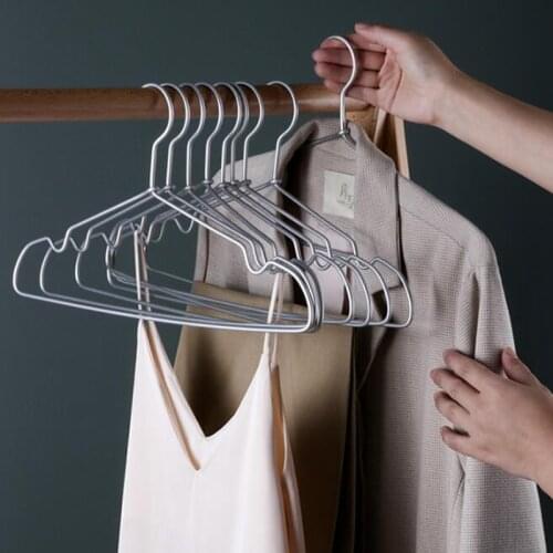 Sainwin 10pcs/lot 40cm Adult aluminum alloy clothes hanger baby sun-proof Material Nordic style simple linear hanger