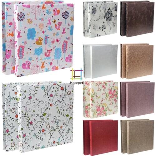 High Capacity Cloth Paper Interleaf Photo Album Scrapbooking Wedding Baby Floral Photo Album