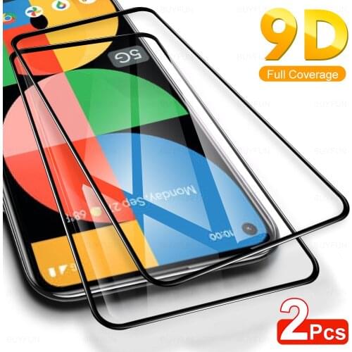 2pcs Full Cover Tempered Protective Glass For Google Pixel 5A 5 5G HD Anti-fall Screen Protection Glass For Pixel 4A 4 4G Film
