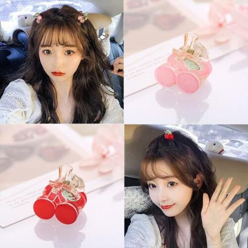 Lovely Cherry Colorful Hair Claw Clips for Women Girls Sweet Hairpin Crab Hair Accessories Headwear Ornament