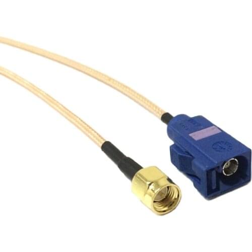 1PC New SMA Male Female To FAKRA C female Pigtail Cable Adapter RG316 15CM 6" Adapter Wholesale Fast Ship for GPS Navi