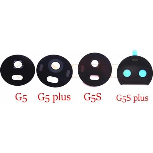 1pcs original glass lens Back Rear Camera Glass Lens Ring with Sticker for Motorola G5 G5 plus G5S G5S plus