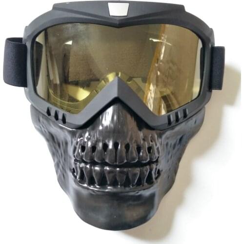 2019 Skiing Eyewear Winter Windproof Motocross Sunglasses Snow Ski Glasses Snowmobile Goggles Skiing Mask Skull Masks 5 Colors