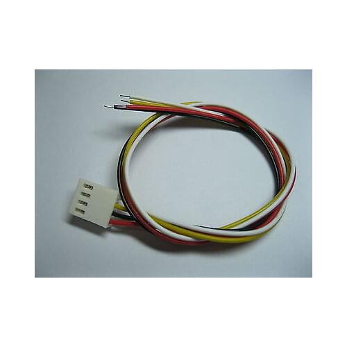 500 pcs 2510 2.54mm Pitch 4 Pin Female Connector with 26AWG 300mm Leads Cable