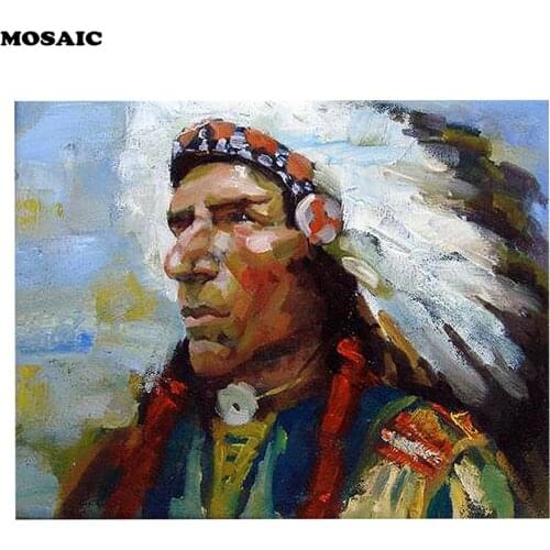 5D DIY Full Square resin Diamond Painting Indian men,Cross Stitch 3D picture,Diamond Embroidery sale Mosaic figure puzzle decor