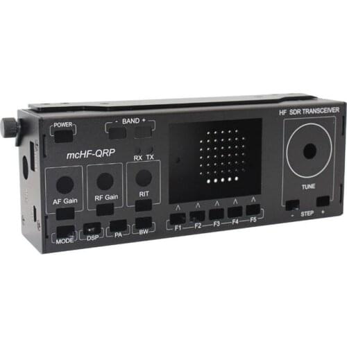 Aluminum shell Cover Case Button DIY Kits for mcHF SDR Radio UI RF 0.4 0.5+ shield board +speaker+handle