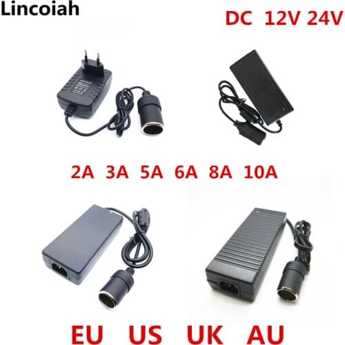 Car cigarette lighter 110V 220V to 12V 2A 3A 5A 6A 8A 10A 24V power adapter converter inverter DC T transformer lighter 12 Volt