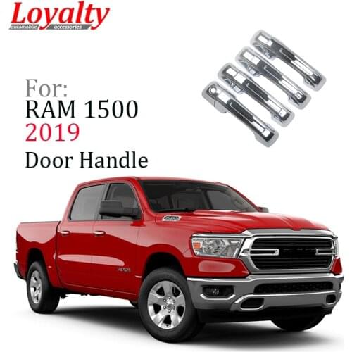 Loyalty For RAM 1500 2019 2020 2021 ABS Chrome Exterior Door Handle Decoration Cover Trim Car Styling Auto Accessories