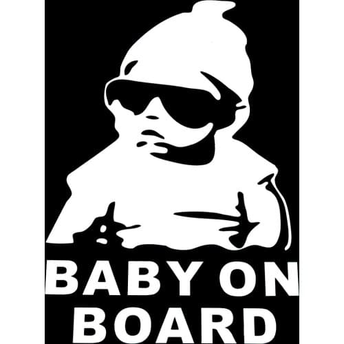 ETIE BABY cool car decorative stickers reflective body personality to the rear of the car