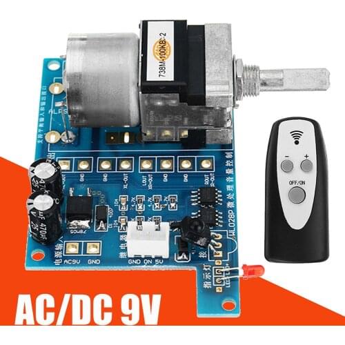 DC 9V Infrared Remote Control Potentiometer Volume Control Board Motor Control Audio Amplifier Modules With Indicator Light