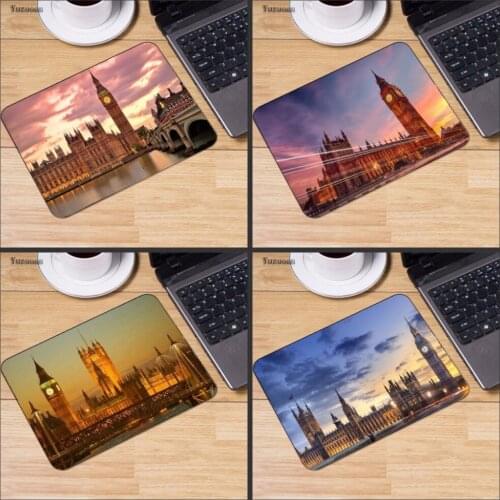 Mairuige Personalized Cool Fashion London City Architecture Office Mice Gamer Soft Mouse Pad Size For 18x22cm Small Mousepad
