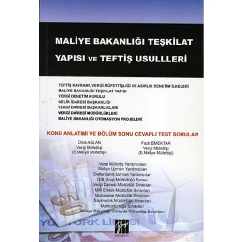 The Ministry Of Finance Organization Structure and Inspecting Usulleri. Hope Lion, Phase Veteran. Ghazi Bookstore