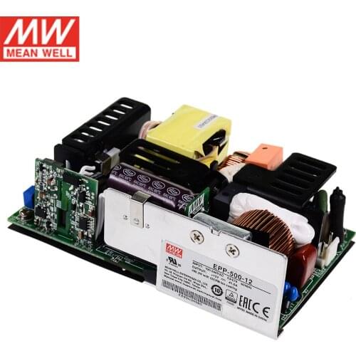 MEAN WELL EPP-500-12 500W 12V High Efficiency Miniaturized 5”x 2”Industrial Open Frame Power Supply PCB type power unit PSU
