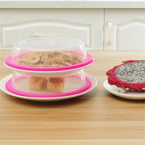 Plastic Sealing Cover Food Storage Lid Microwave Oven Crisper Cap Refrigerator Dish Lids Plate Dustproof Cover Kitchen Tool