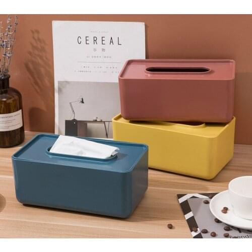 Plastic Tissue Box Wet Tissue Holder Baby Wipes Paper Storage Box Paper Towel Dispenser Home Napkin Organizer ZM1126