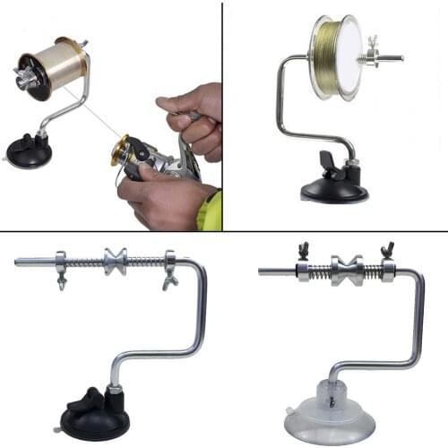 Portable Fishing Line Reel Metal Spool System Spooler Winder Coil Tackle Fishing Line Winding Fishing Coils Tools Accessories