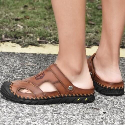 Summer Sandals Men Sandalias De Cuero Para Hombre Sandal Men Shoes Verano Transpirables Sandals-men Sandel For Romanas