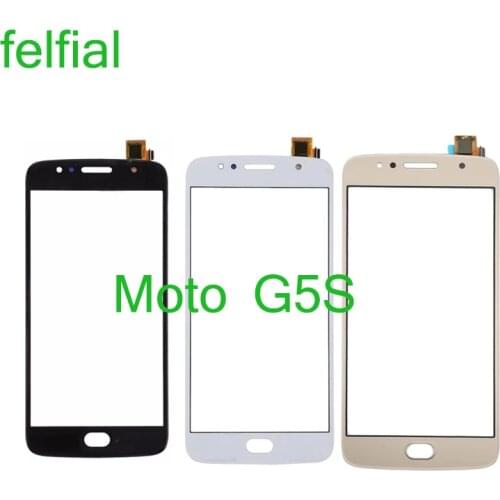For Motorola Moto G5S XT1791 XT1792 XT1794 Touch Screen Panel Sensor Digitizer Glass Lens Front LCD Outer Glass Replacement