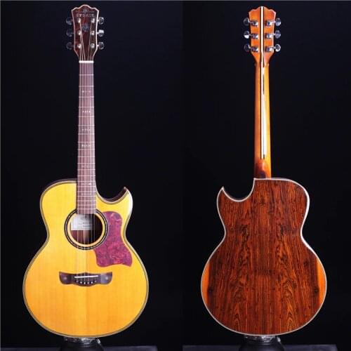 ST.PAUL SCG-60C 40" solid Golden sandalwood Acoustic guitar, acoustic electric guitar