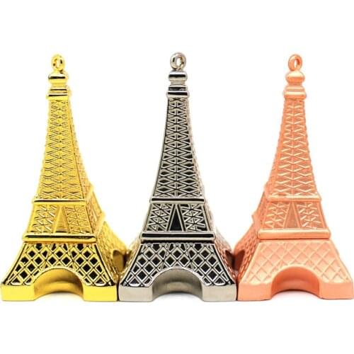 Metal Tower Shape Pen Drive 4GB 8GB 16GB 32GB 64GB USB Flash Drive Paris Eiffel Tower Memory Stick PenDrive Waterproof