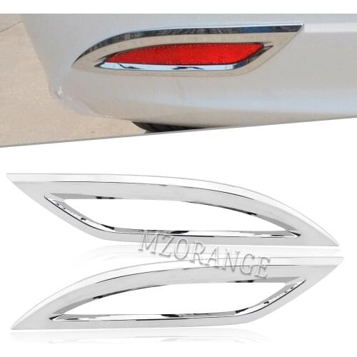 2Pcs Chrome Rear Bumper Fog Light Cover Molding Trim For Hyundai Sonata 2011 2012 2013 2014 High Quality