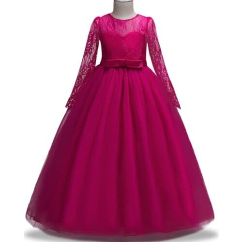 2018 Tulle Lace Infant Toddler Pageant long Flower Girl Dresses for Weddings and Party First Communion Dresses For Girls Summer