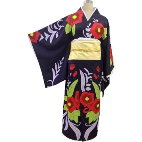 Anime Demon Slayer: Kimetsu no Yaiba Cosplay Tamayo Costume Women Kimono Kimetsu no Yaiba Cosplay Tamayo Costume