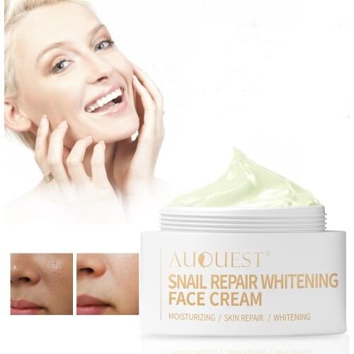 AUQUEST 30g Snail Face Cream Whitening Moisturizing Anti Wrinkle Anti Aging Day Cream Face Nourishing Serum Face Care