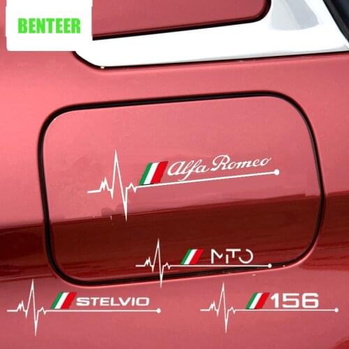 Car Tank Oil Sticker For Alfa Romeo Giulia Giulietta 159 156 MITO Stelvio 147 Sportiva Auto Accessories