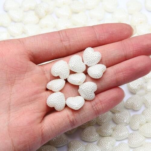 12mm 50pcs Beige Heart Round Particles Feel Acrylic Beads Loose Beads For Jewelry Making Handmade Diy Bracelet Necklace Supplies