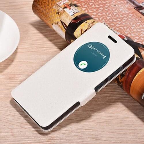 Phone Case For Zuk Z2 (5.0 inch) cover case PU leather case flip cover with smart view window for Lenovo Zuk Z2 Z 22