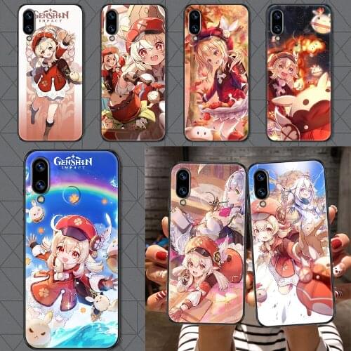 Genshin Impact Klee Phone case For Huawei Honor 6 7 8 9 10 10i 20 A C X Lite Pro Play black luxury prime silicone hoesjes trend