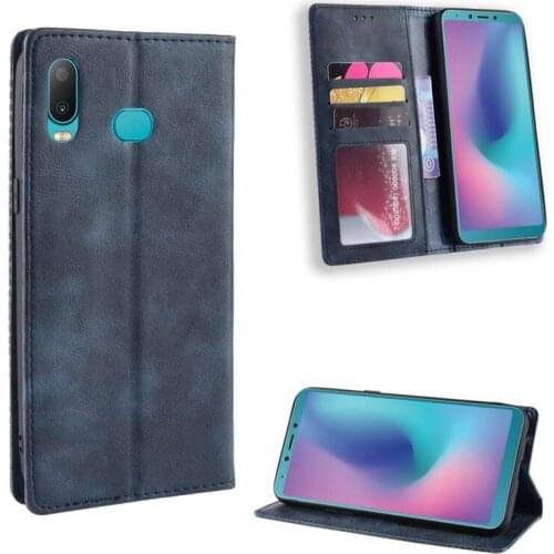 Flip Cover For Samsung Galaxy A6S Case Wallet Card Stand Magnetic Book Cover For Samsung A6S G6200 SM-G6200 Phone Cases